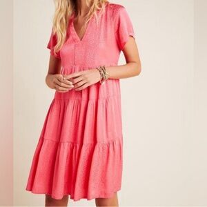 Pink Maeve by Anthropologie Tunic Dress XSP